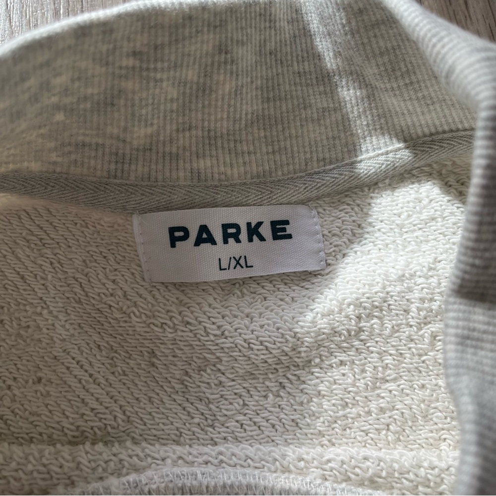 Parke x Set Active Gray Mockneck Sweatshirt (Size L/XL) - Picture 3 of 3